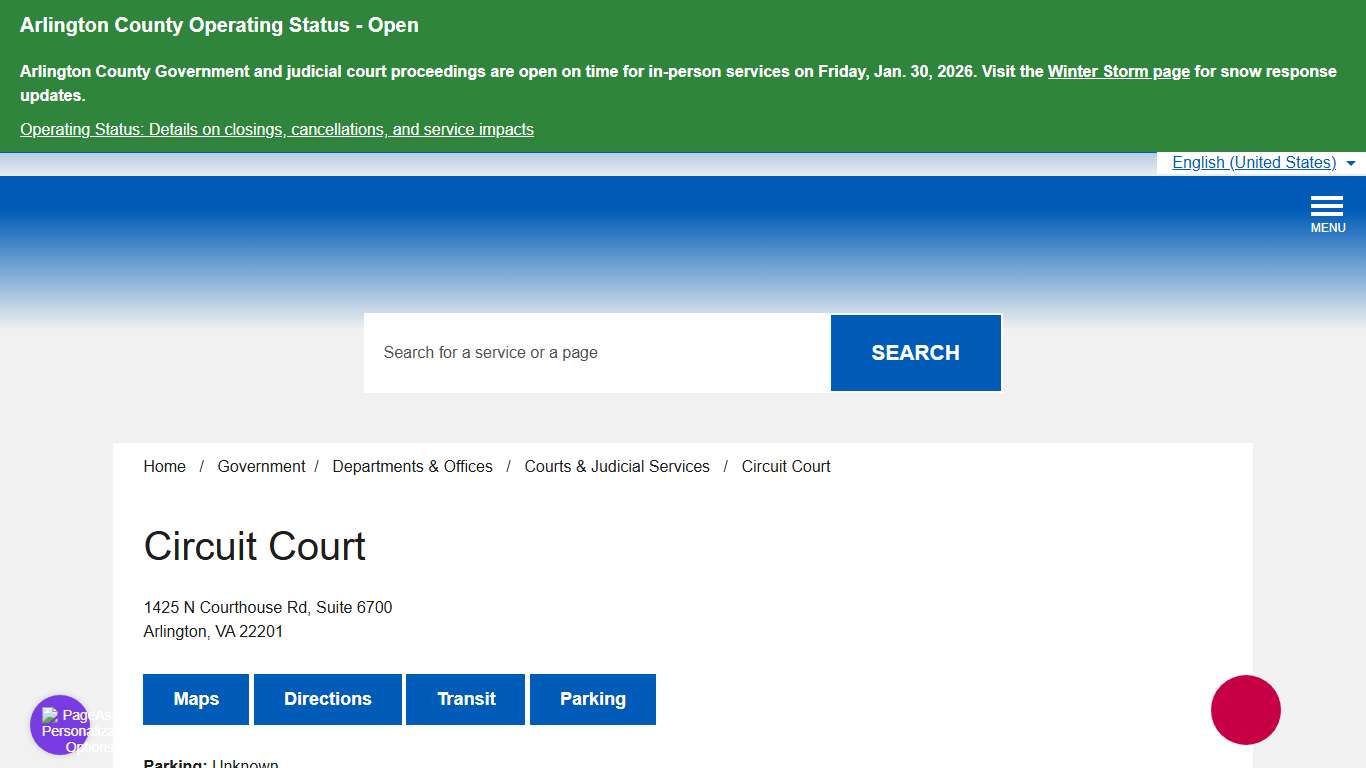 Circuit Court – Official Website of Arlington County Virginia Government
