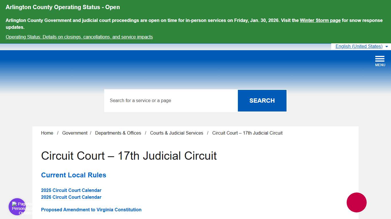 Circuit Court – 17th Judicial Circuit – Official Website of Arlington County Virginia Government